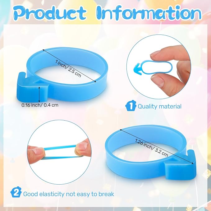 Patelai 120 Pieces Icing Bag Ties Silicone Decoration Piping Bag Ties for Cupcakes Cookies and Pastry (Blue,Purple)
