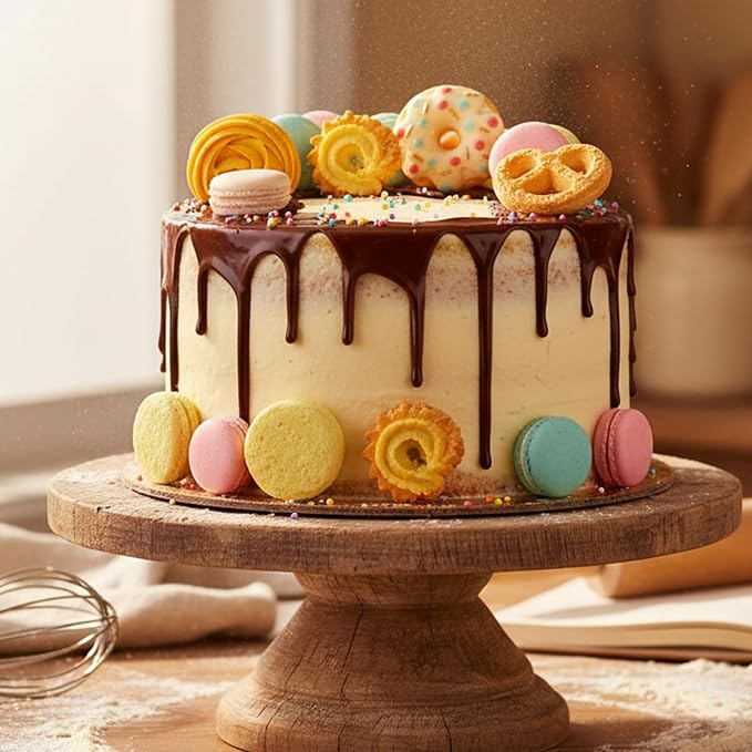 Cookie Chocolate Molds 5 Packs Donut Fondant Molds Waffle Cookie Cream Molds Oreo Baking Molds Silicone for Cake Decoration Cupcake Topper Candy Butter Sugar Craft Jelly Mousse Gum Paste Clay Resin