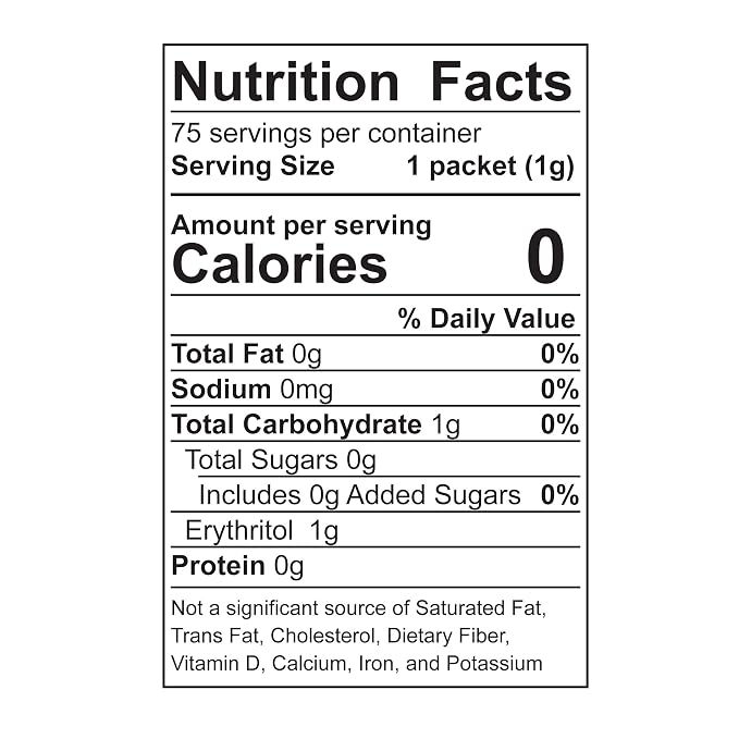 Wholesome Organic Stevia, Zero Calorie Sweetener Blend, Non GMO & Gluten Free, 2.64 Oz, 75ct (Pack of 2)