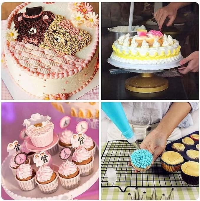 7Pcs Icing Piping Nozzles, Stainless Steel Russian Ruffle Icing Piping Tips Bobbi Skirt Piping Nozzles, DIY Pastry Fondant Cake Icing Piping Nozzles Decoration Tips Baking Tool