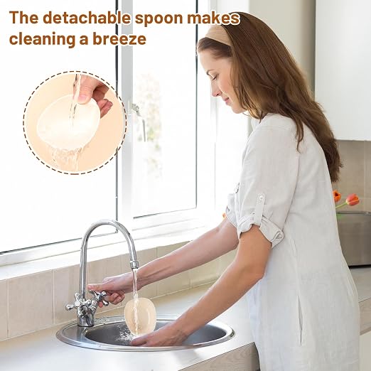 Digital Measuring Spoon Scale,Electronic Food Measuring Scale,Food Weight Scale Grams and Ounces,800g/0.1g High Precision Digital Kitchen Food Scale with LCD Screen,Household Weighing Scoop