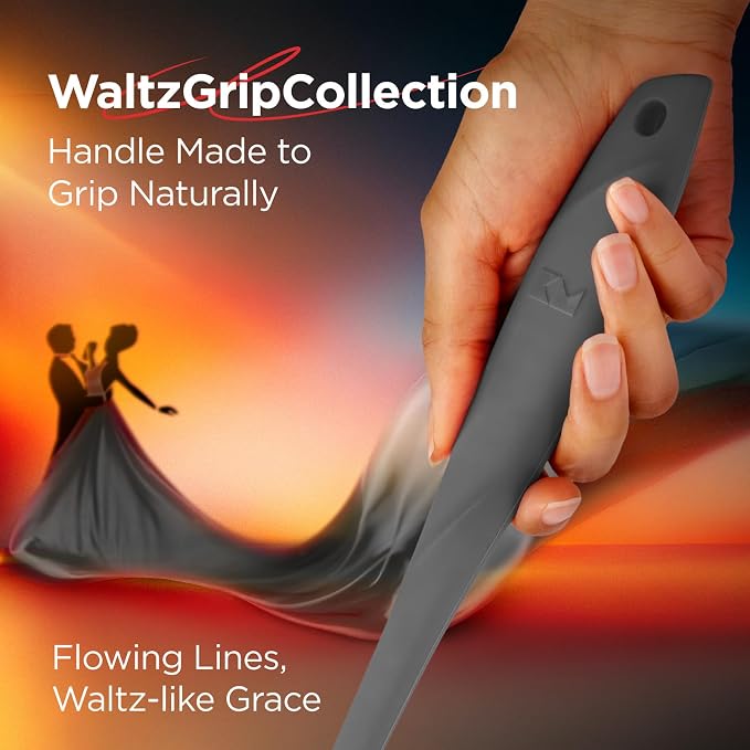 Kitchen Mama WaltzGrip Platinum Silicone Basting Pastry Brush, Metal Gray | Set of 2, Heat-Resistant, Dishwasher-Safe, For Cooking, Baking, Grilling