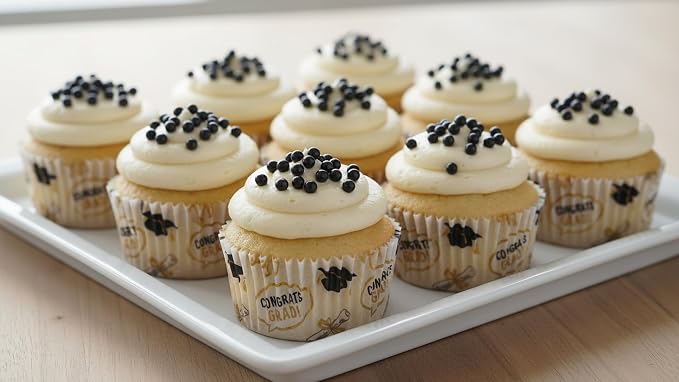 NCS Black Shimmer 4mm Edible Sugar Pearls Sprinkles – Cupcake, Cake, Cookie & Baking Decorations, 7 oz