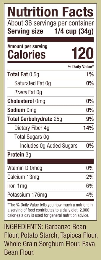 Bob's Red Mill Gluten Free All Purpose Baking Flour, 44oz (Pack of 4) - Vegan, Kosher