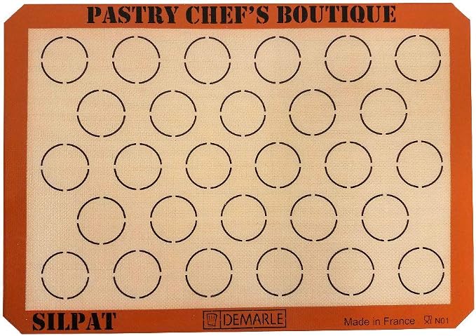 Silpat Sasa Demarle Macarons Premium Non-Stick Silicone Baking Mat, Big Pan Size, 13.58''x 19.5'' for a 15''x21'' Pan - 28 Circles