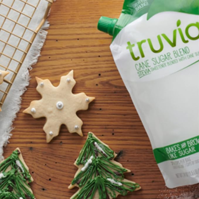Truvia Cane Sugar Blend, Mix of Natural Stevia Sweetener and Cane Sugar, 24 oz Bag (Pack of 4)
