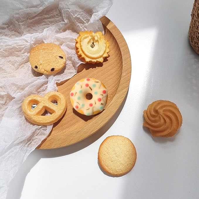 Cookie Chocolate Molds 5 Packs Donut Fondant Molds Waffle Cookie Cream Molds Oreo Baking Molds Silicone for Cake Decoration Cupcake Topper Candy Butter Sugar Craft Jelly Mousse Gum Paste Clay Resin
