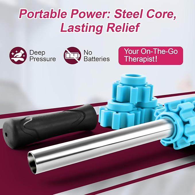 ZanLLW Massage Roller, Muscle Roller Stick, Therapy Roller Stick for Legs, Calf, Thigh, Lipo Roller for Relief Muscles, Deep Tissue Massage Rolling Pin for Trigger Points, Help Sore Muscle Recovery