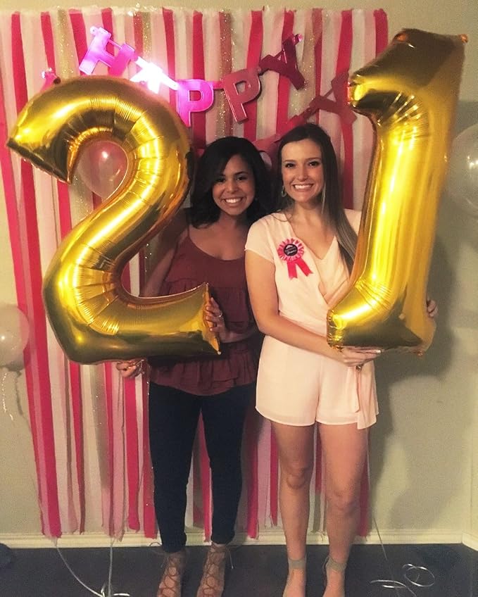 40Inch Balloon Number, Gold Number 19 Balloons Birthday Decoration for Men & Women, Foil Gold Party Decorations for Birthday Wedding Engagement Memroial Day's