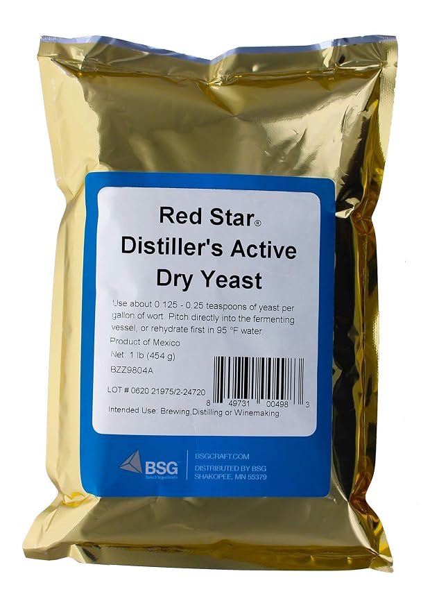 Red Star Dady 9804 Distillers Active Dry Yeast, 1lb (1-Pack)
