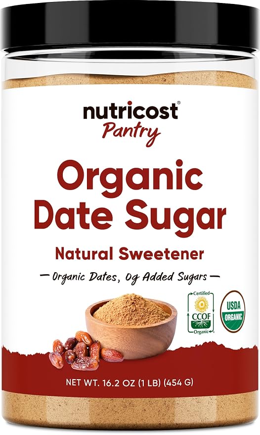 Nutricost Organic Date Sugar (1LB) - USDA Organic, Vegan, GMO-Free. Pantry