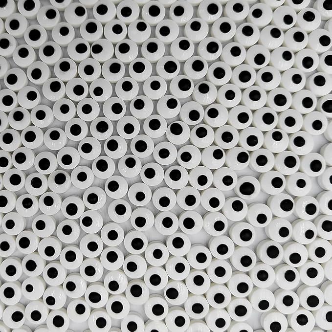 Homankit Edible Candy Eyeballs Eye Sprinkles for Cake Decorating, 7 mm Mini Eyeballs Sprinkles for Halloween Cupcake Toppers Baking Cookie Ice Cream Decorations Christmas Supplies