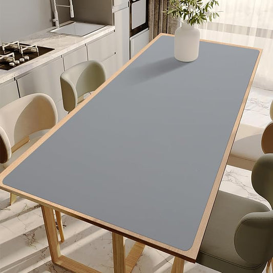 Extra Large Silicone Mats for Kitchen Counter, 24"x80" Heat Resistant Mat for Kitchen Island, Waterproof Multipurpose Countertop Protector, Skin-Friendly Material Table Mat, Freely Cuttable, Dark Gray