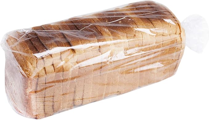 Bread Poly Bags,100 Pieces 15x3x6 Inches Bread Loaf Packing Bags with 100 Twist Ties,Clear Thick Gusseted Grocery Bakery Bag (Medium-6x3x15)