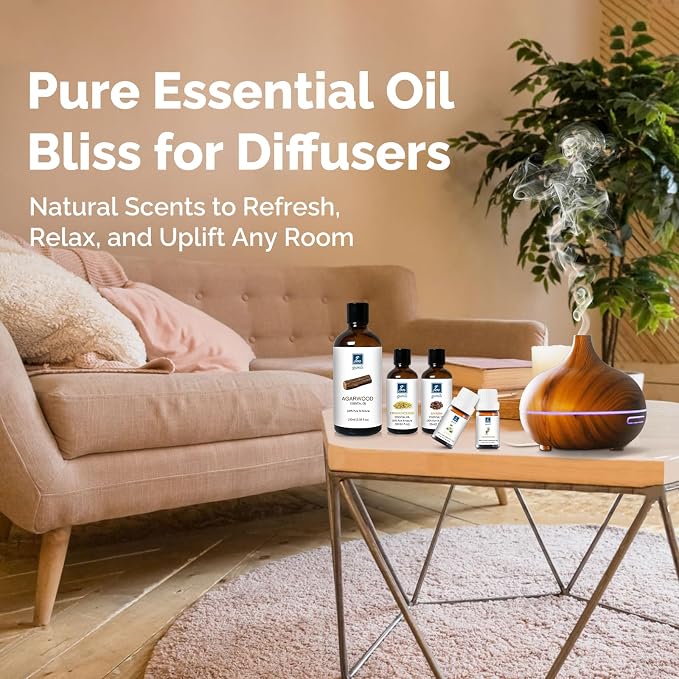 GM Gumili Spearmint Essential Oil 1 Oz, 100% Pure Natural Spearmint Oil, Refreshing Aromatherapy Essential Oils for Diffuser, Face, Skin, Hair Care
