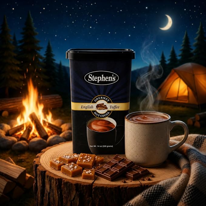 Stephen's Gourmet Hot Cocoa Mix, English Toffee Flavor, Premium Rich & Creamy Drinking Chocolate, Easy Mix Hot Cocoa Powder, 14 oz. (Pack of 3)