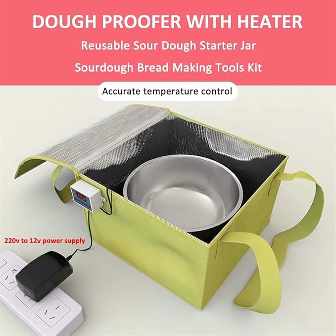 Fold Dough Proofing Box, Dough Proofer with Heater Sour, for Making Bread Yogurt Natto Handmade Soap