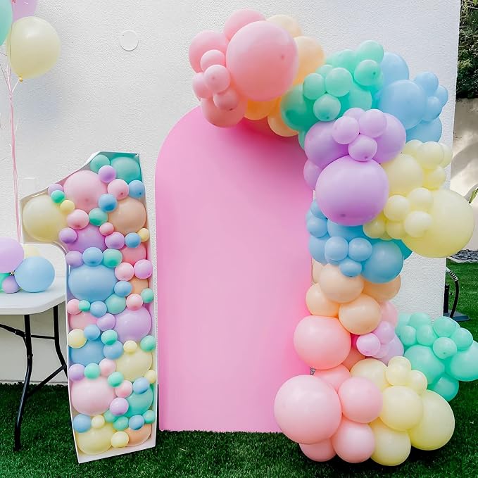 Voircoloria 105pcs Light Pink Balloons 12inch Pastel Pink Balloons for Boys Girls Birthday Baby Shower Gender Reveal Wedding Decorations
