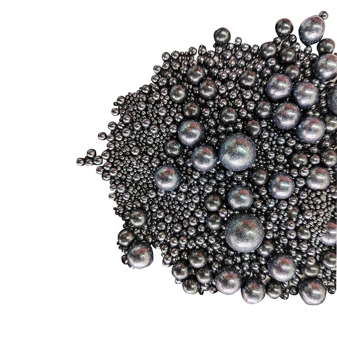 Edible Black Sugar Pearls Candy Sprinkles 120G/ 4.23Ounce Baking Cake Sprinkles Cupcake and Cake Topper Cookie Decorations Wedding Party Valentines Halloween Christmas Supplies
