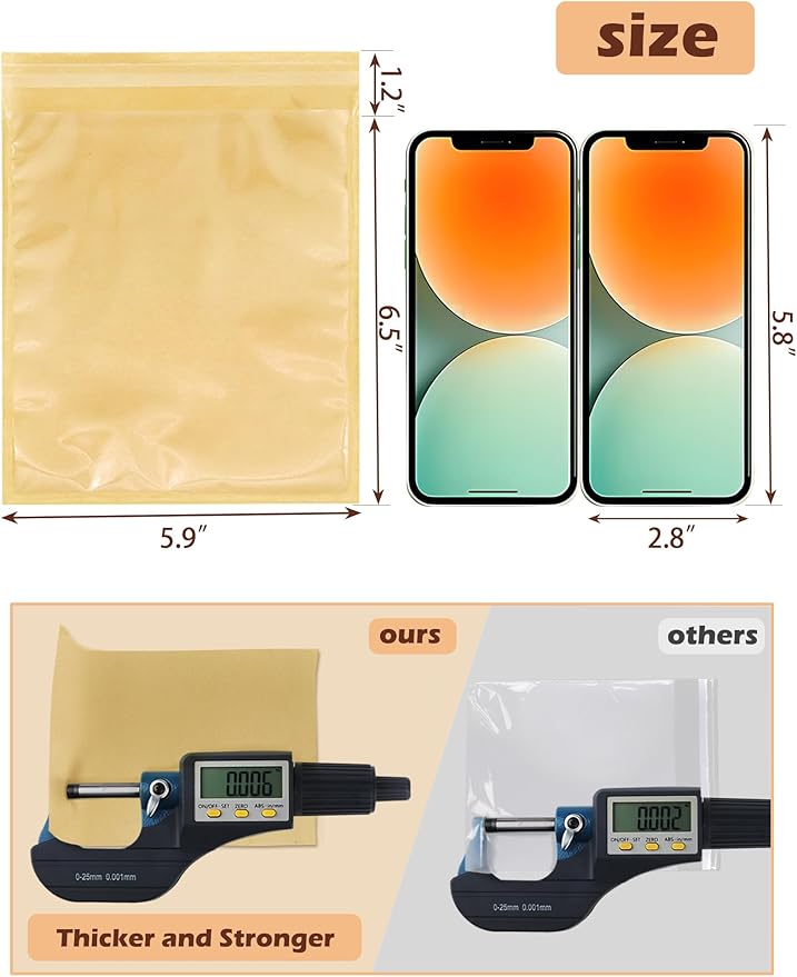 400 Pack Self Sealing Cookie Bags with Seal, 5.9x6.5 Inch Paper Bakery Bags with Window, Grease Resistant To Go Sleeves for Packaging Donut, Snack, Scone, Browni, Small Pastries and other Treats