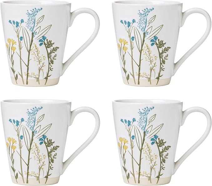 Lenox 896638 Wildflowers Mugs, Set of 4