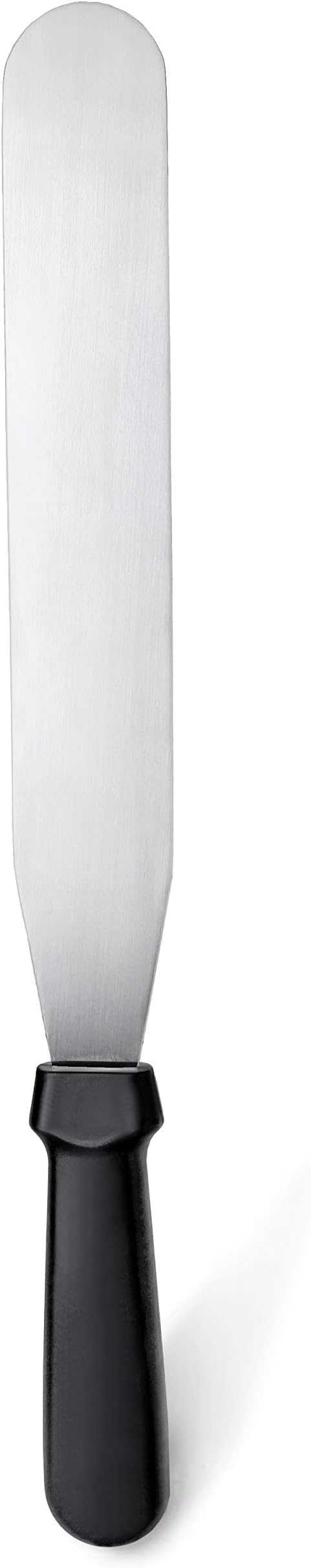 New Star Foodservice Straight Icing Spatula, 10 Inch Blade, 15 Inch Overall, Bakery-Grade Stainless Steel Cake Decorating Spatula