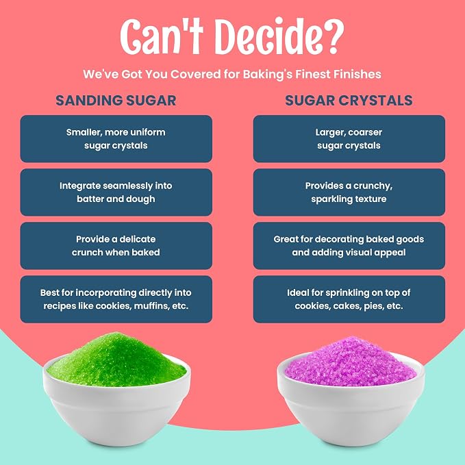 O’Creme Sanding Sugar for Cookie Decorating – Eye-Catching Blue Sugar Crystals for Unique Cake Toppings – Extra Sugar for Cake Toppings, Cupcakes and Cookies – Ideal Decoration Solution - 4 Ounce, Blue