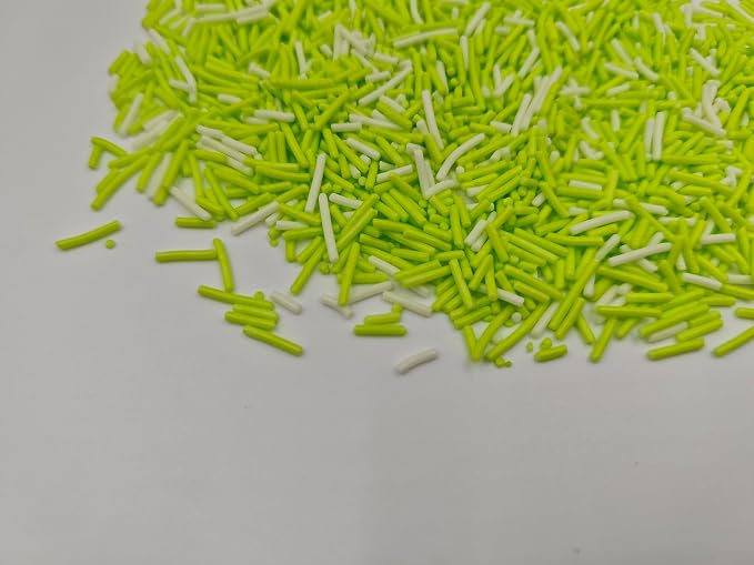 Edible Halloween Jimmies Sugar Sprinkles for Cake Decorating, Baking, Ice Cream, Cookies, Cupcake Topper Decorations,5oz (White&Orange&Black&Green&Purple)