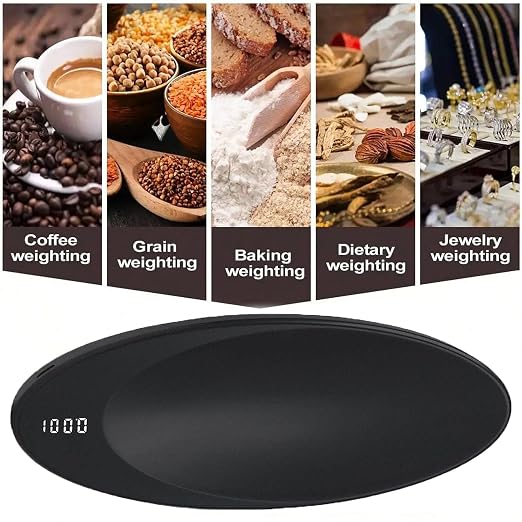 Digital Tea Scale 0.1g - Rechargeable Portable Coffee Scal | 500g/0.1g Precision | USB-C Rechargeable | Pocket-Sized | Digital LCD Display | for Loose Leaf Tea, Baking & Powder