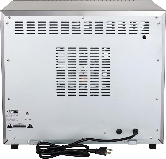 Kratos Commercial Oven, Half Size Electric Countertop Convection Oven, Holds Four Half Size Sheet Pans, 208/240V (29M-003)