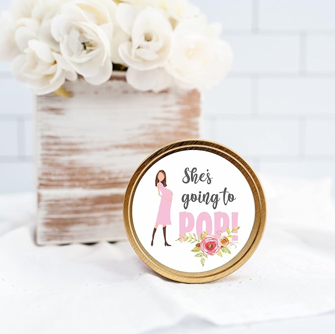 S'more Love Stickers - Baby Girl Shower Stickers - Adding S'more Love to our Family labels -Thank you for Celebrating with me Labels (Pink) (going to pop Pink)