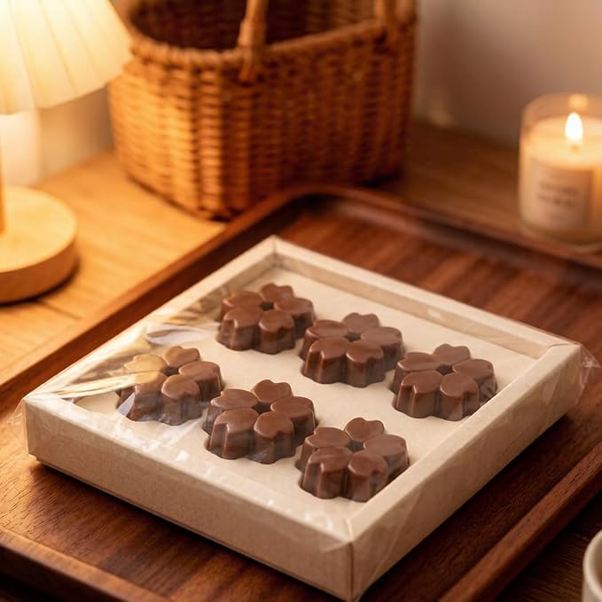 6 Cavity Sakura Flower Silicone Chocolate Molds Cherry Blossom Mold For Chocolate Hard Candy Set Of 2