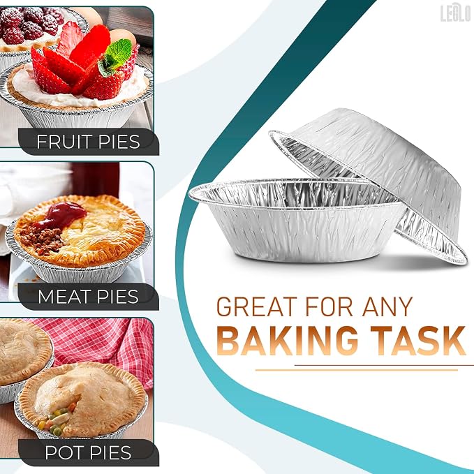 100 Pcs Disposable Egg Tart Tins - 3" Aluminum Mini Pie Tins, Durable Material, Easy to Use & Oven Safe, Moisture & Odor Resistant for Spring Holiday Baking & Pot Pies, Great Easter Gifts for Bakers