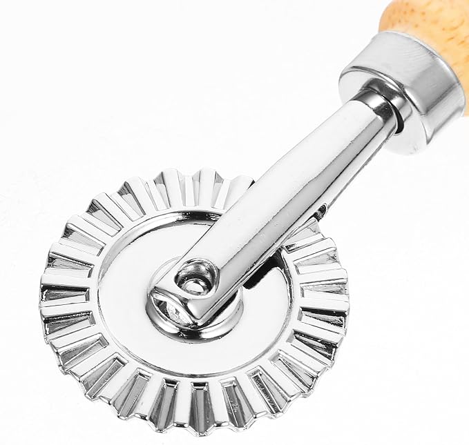 MAGICLULU Cookie Impression Mold Zinc Alloy Baking Cutter Tool Fluted Biscuit Cookie Cutter for Home Kitchen Baking and Party 2.54X1.57 Inch
