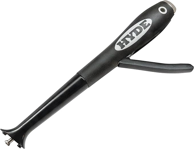 Hyde Contour Paint Removal Scraper for Heat Gun Use with 6 Blade Profiles | Removes paint from molding, trim and detailed profiles while helping keep hands farther from heat, 10460