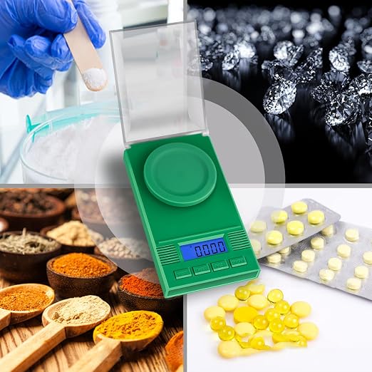 Fuzion Digital Milligram Scale 50g/0.001g, Powder Scale 6-in-1 Kit | Includes Soft Carry Bag, 50g Calibration Weight, Battery, Milligram Scale for Capsule Filling, Supplement, Reloading, Jewelry