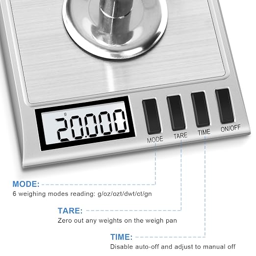 Fuzion Milligram Scale, 50g/0.001g Digital Milligram Scale with Calibration Weights, Jewelry and Gem Scale, Mg Scale for Powder, Reloading, Includes Scoop, Powder Pan and Tweezers