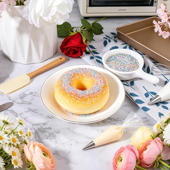 Unicorn Sprinkles Pastel Sanding Sugar for Baking, 6.35oz/180g Edible Sparkling Crystals Sugar Sprinkles for Cakes Cupcakes Cookies Ice Cream