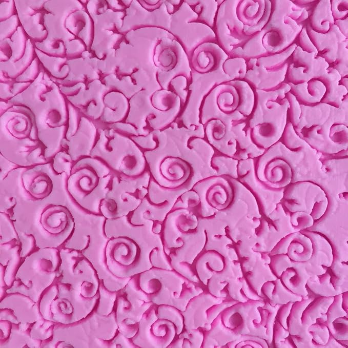 square sugar edible vine lace mold cake silicone Embossing Mat Textured fondant impression lace mat decorating mold gum paste cupcake topper tool icing candy imprint baking pastry sugarcraft