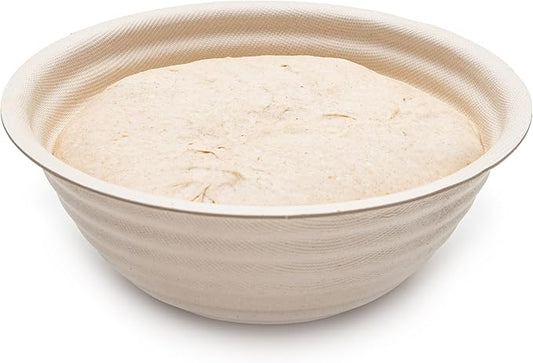 Brod & Taylor Banneton Boule 8.5” Proofing Basket for Sourdough & Artisan Bread Baking – Stackable, Made From Bamboo & Sugarcane Pulp (1-Pack)