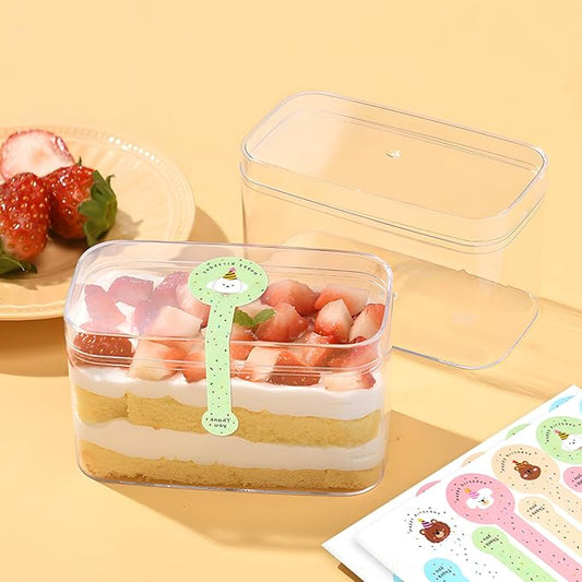300pcs Happy Birthday Handmade Lollipop Baking Stickers for Cake Box/Tin/Jar/Coffee Cup/Bottle, Long Label Animal Sealing Bakery Stickers for Gift Wrapping Self-Adhesive Tamper Evident Seal Labels