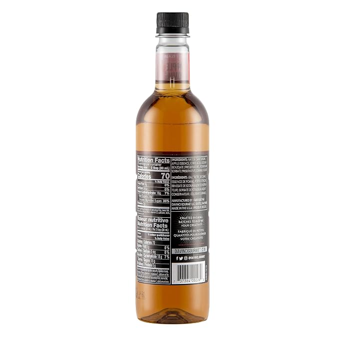 DaVinci Gourmet Classic Apple Syrup, 25.4 Fluid Ounces (Pack of 4)