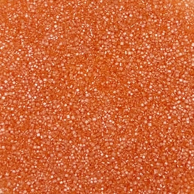 Senchanting Orange Sanding Sugar Sprinkles, Edible Crystal Orange Sanding Candy Sugar for Cake Decorating Wedding Party Baking Cupcake Cookie Ice Cream Decoration Supplies 90g/3.2oz