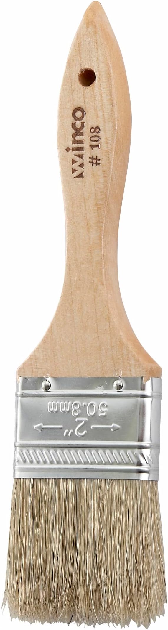 Winco Heavy-Duty Boar Bristle Pastry Brush, 2"