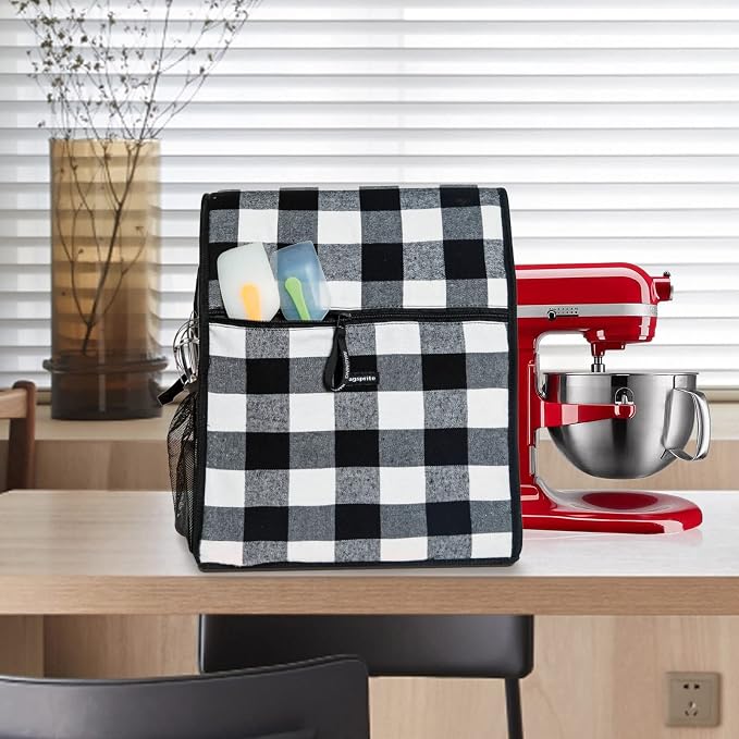 BAGSPRITE Stand Mixer Cover for Kitchen Aid 4.5-8 Quart Tilt Head & Bowl Lift Models - Dust Cover with Pockets for Mixer Appliance Accessories