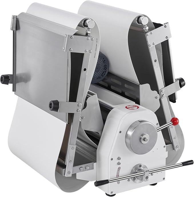 VEVOR Commercial Dough Sheeter Machine, 19.7-Inch Reversible Puff Pastry Sheeter and Fondant Roller, Electric Dough Roller 0-1.4" Adjustable Thickness, Folding Dough Sheeter for Bakeries, Pastries