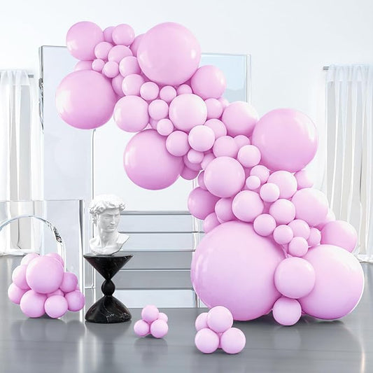 PartyWoo Baby Pink Balloons 100pcs Different Sizes of 36 18 12 10 5 Inch Pastel Light Pale Pink Balloon Arch Kit Garland for Baby Shower Gender Reveal Butterfly Birthday Party Decorations Pink-Q04