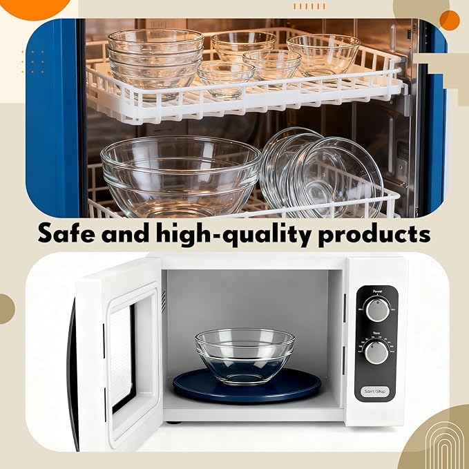 Sawysine 18 Pcs Glass Prep Bowl Sets Clear Small Pinch Bowls Salt Spices Ingredients Serving Bowl Stackable for Kitchen Prep Cooking Dishwasher Safe (8.4oz/4.7oz/2.3oz)