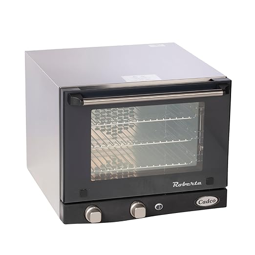 Cadco OV-003 Quarter-Size Commercial Convection Oven, 3 Pan, 120V