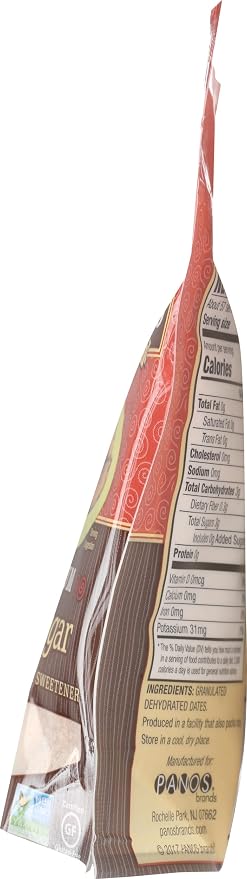 Chatfield's Granulated Date Sugar Raw - Sugar Substitute for Kosher, Vegan and Gluten Free (Pack of 1)